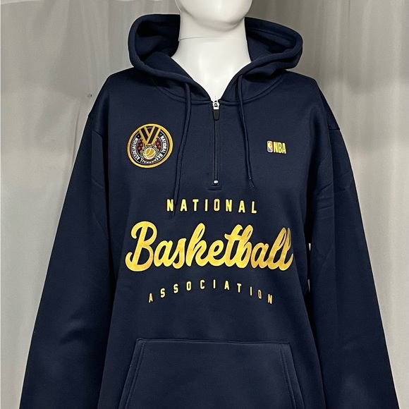 New Large NBA National Basketball Association Aviator Navy Blue Pullover Hoodie - Picture 3 of 7